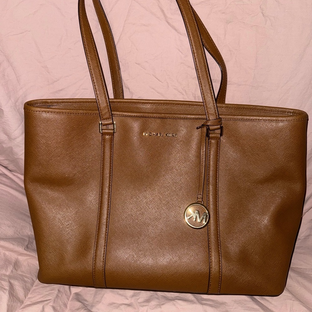 Michael Kors Brown/Tan Leather Tote